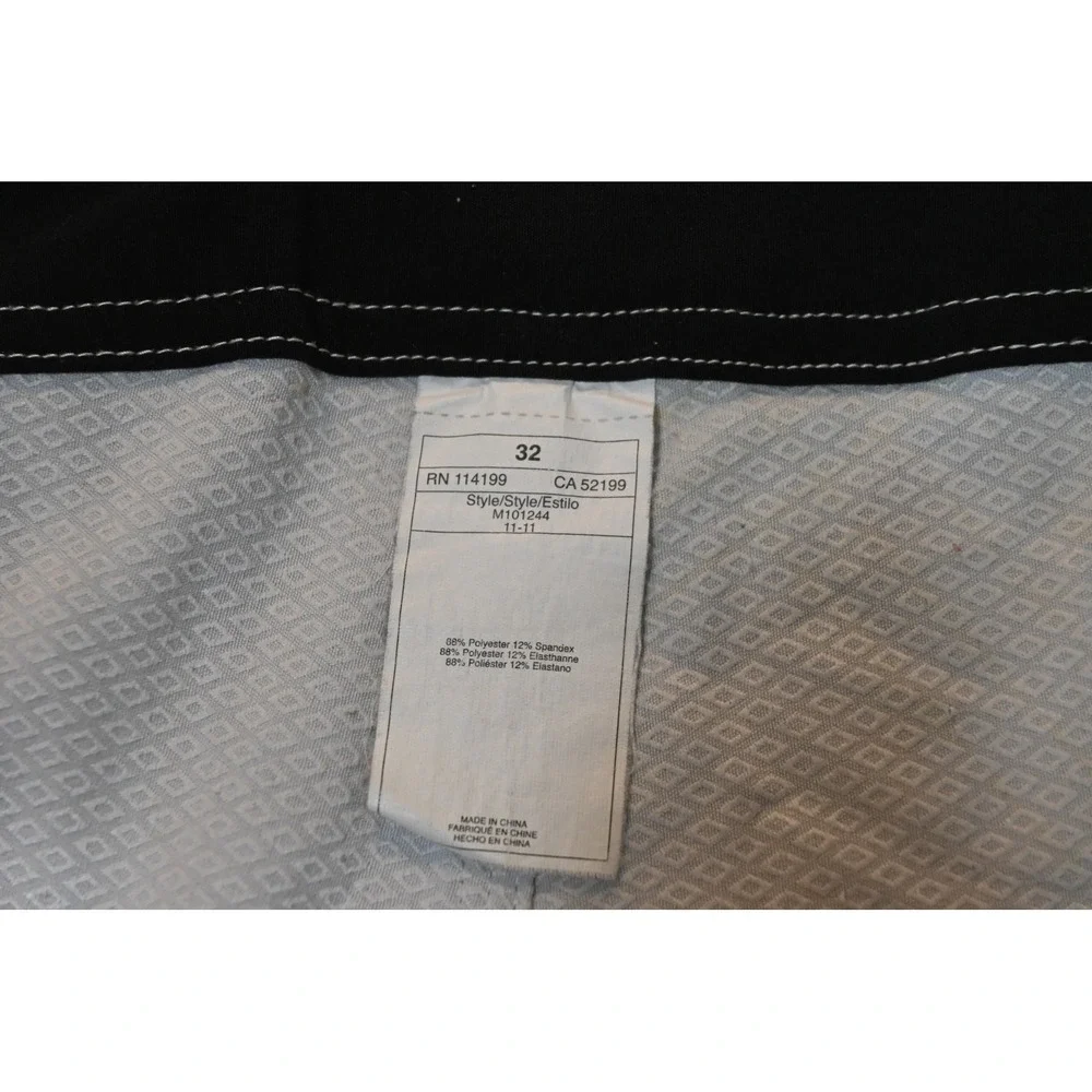 Quiksilver Board Shorts Mens 32 Blue Grey Plaid Surf Cargo Pocket Excellent